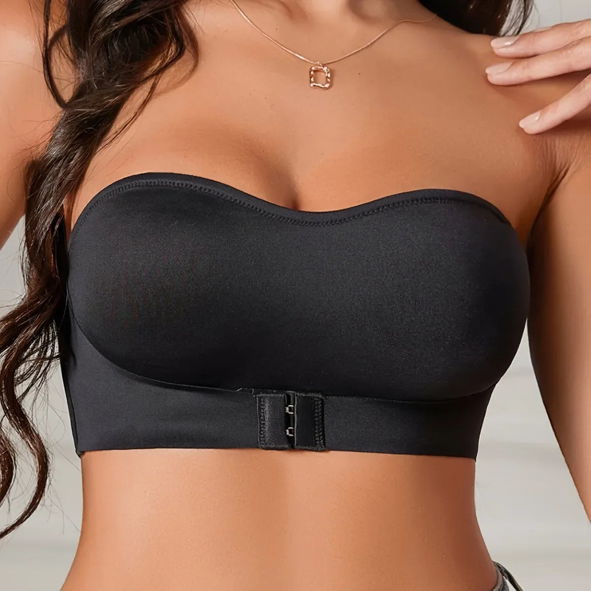 Sexy Gathered Wire-Free Women's Underwear Cross-Border Front-Closure Comfortable Nylon Bra from Mainland China Home Garden