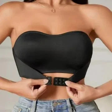 Sexy Gathered Wire-Free Women's Underwear Cross-Border Front-Closure Comfortable Nylon Bra from Mainland China Home Garden